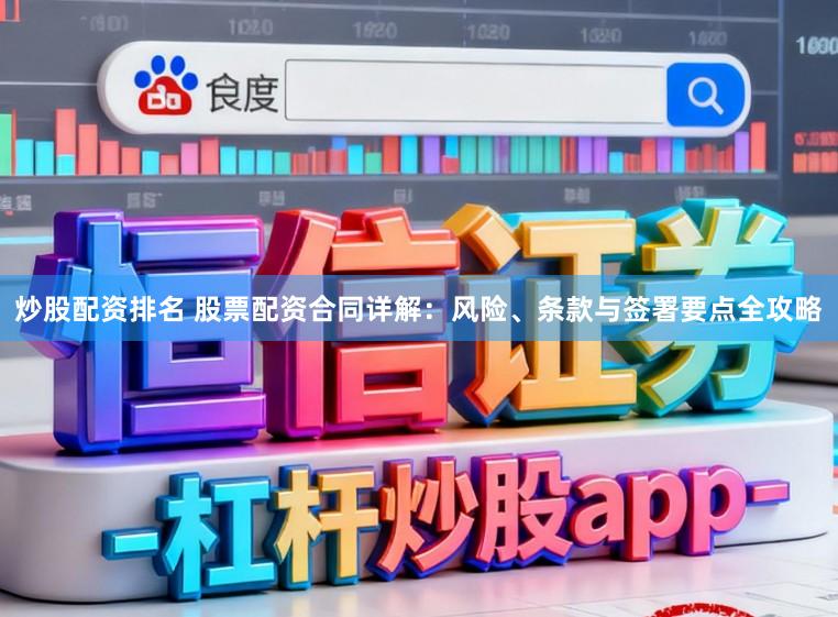 炒股配资排名 股票配资合同详解：风险、条款与签署要点全攻略