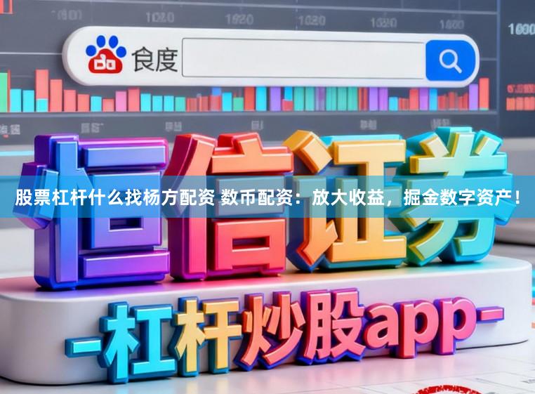 股票杠杆什么找杨方配资 数币配资：放大收益，掘金数字资产！